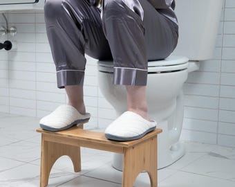 Ergonomic Toilet Stool, Bathroom Step Stool, Wellness Product