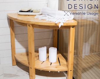 Bamboo Corner Bamboo Bench For Bathroom Bamboo Corner Shower Spa