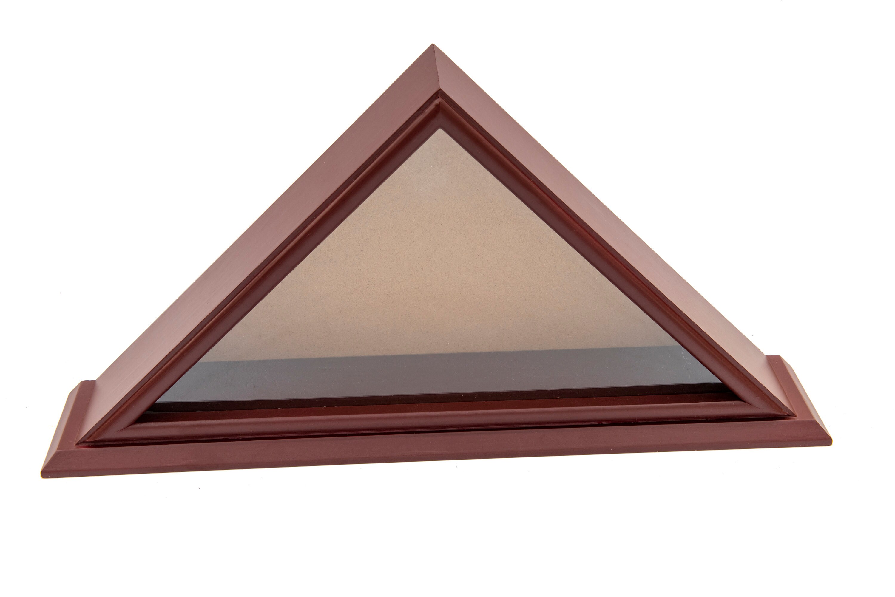 Vetrina per bandiera funebre 5x9 - Legno massello con finitura ciliegio - Italia