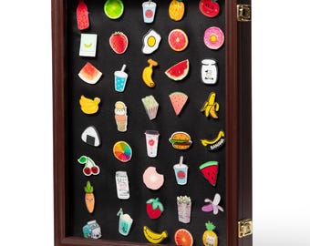 Large Pin Display Case – Lockable Medal Shadow Box (19x14)