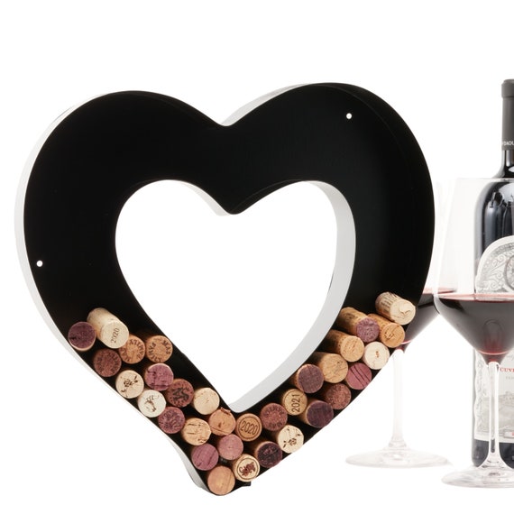 Porte-bouchons De Vin Mural Décoratif Lettre A - En Métal Noir, Idéal Pour Collectionneurs, Cadeau Original - 5