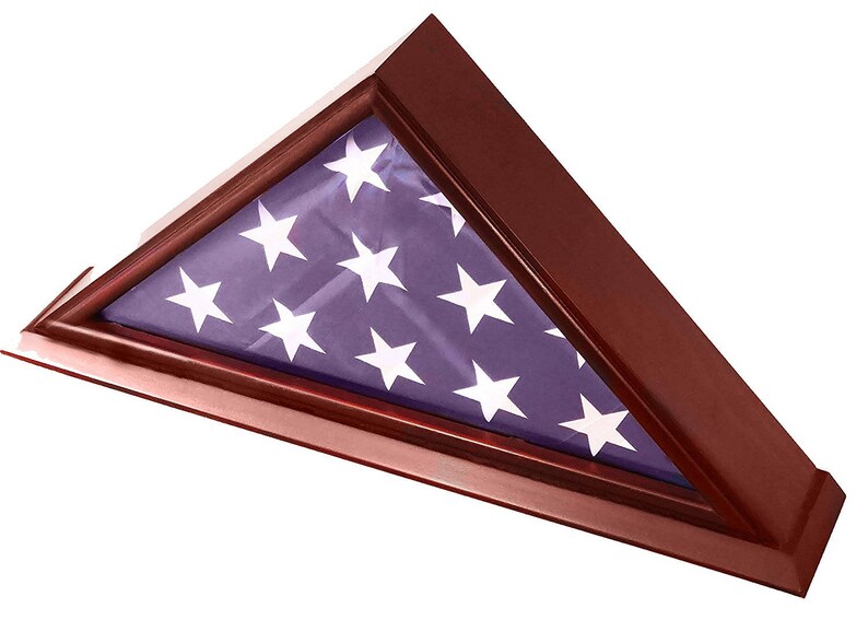 5x9 Burial/Funeral/Veteran Flag Elegant Display Case Etsy