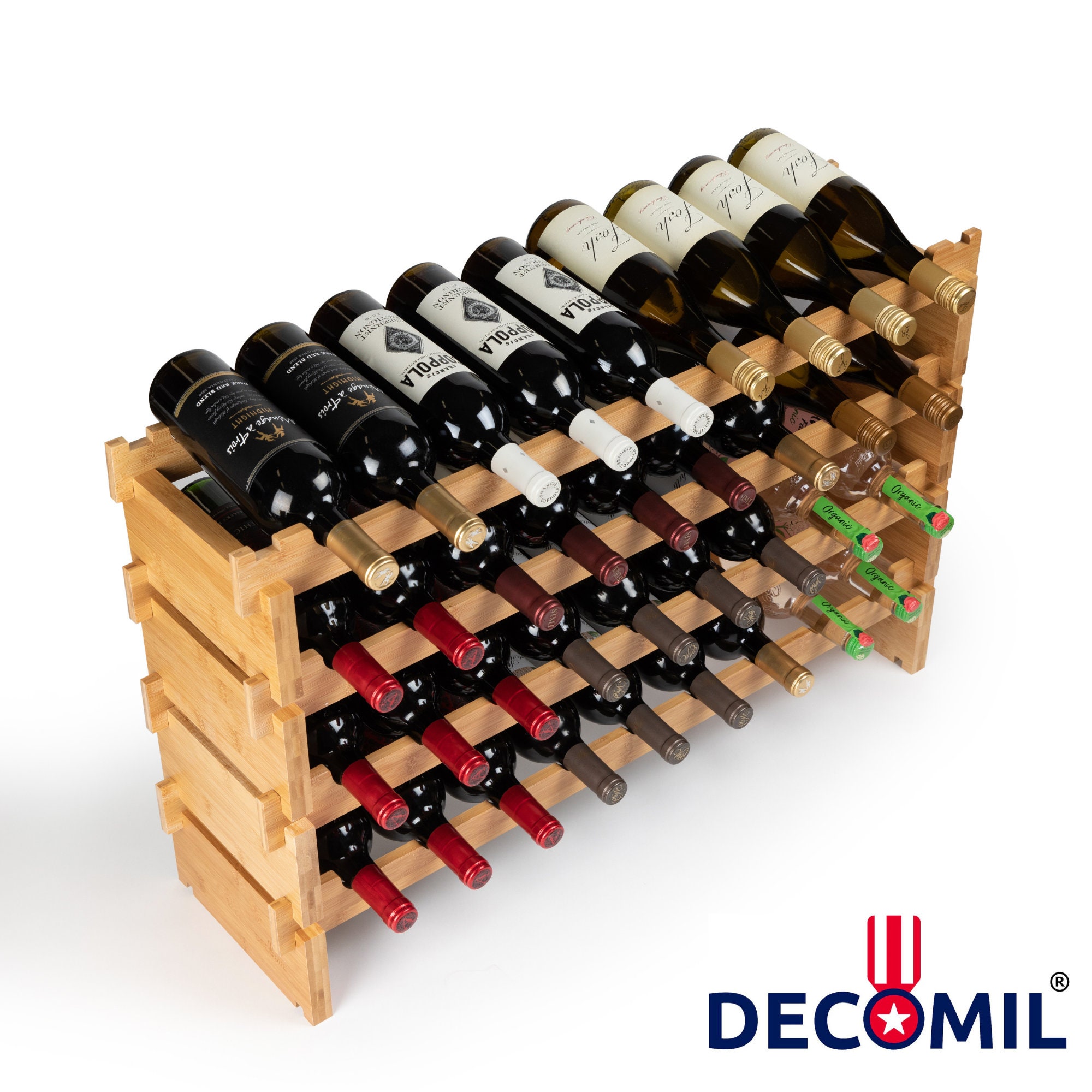 36 Bottle Stackable Modular Wine Rack Wine Storage Rack Etsy