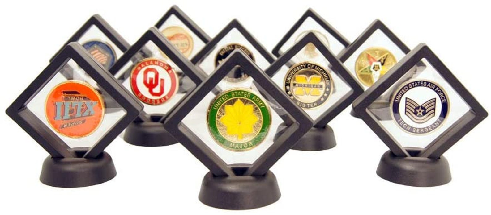 Coin Display Stand Set of 53D Floating Frame Display Holder Etsy