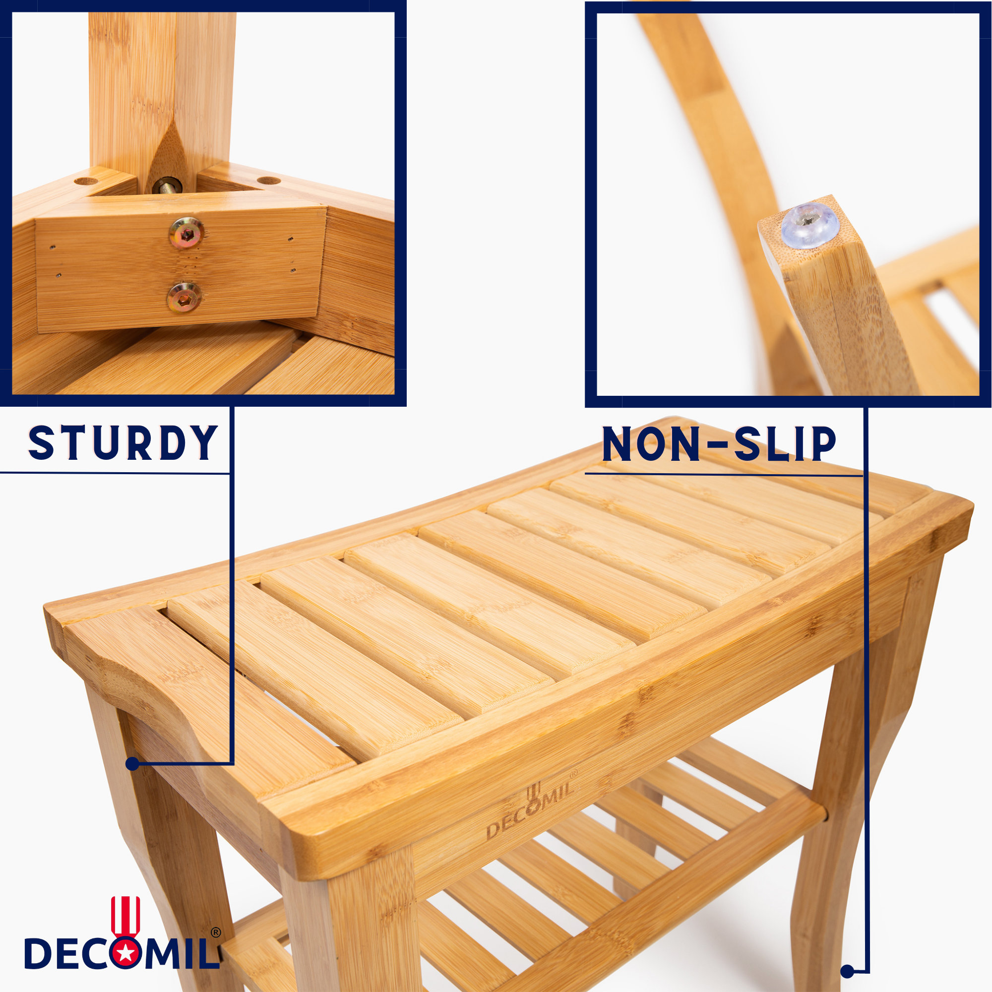 Bamboo shower bench hotsell