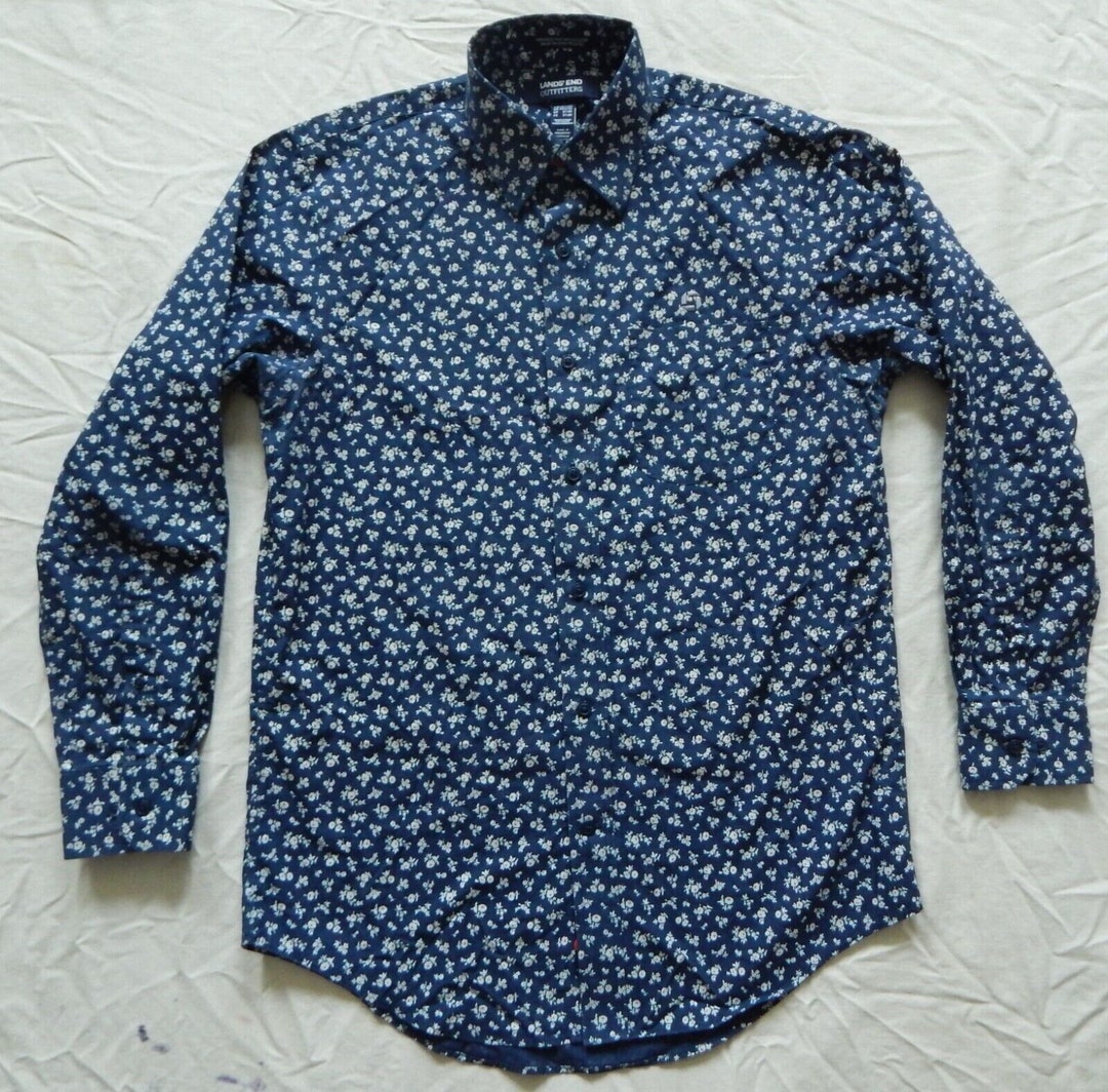 Hadley Blue and White Floral Button Down Top