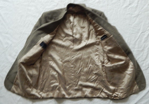 Camel Hair Gray Suit Coat Blazer Jacket - 44R Men… - image 5