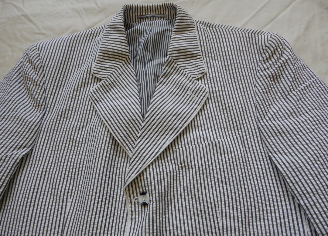 3540044 Black Striped Striped Long Jacket