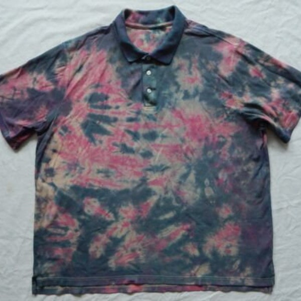 mens polo tie dye