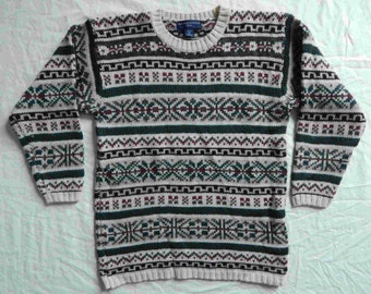 red and green striped sweater mens