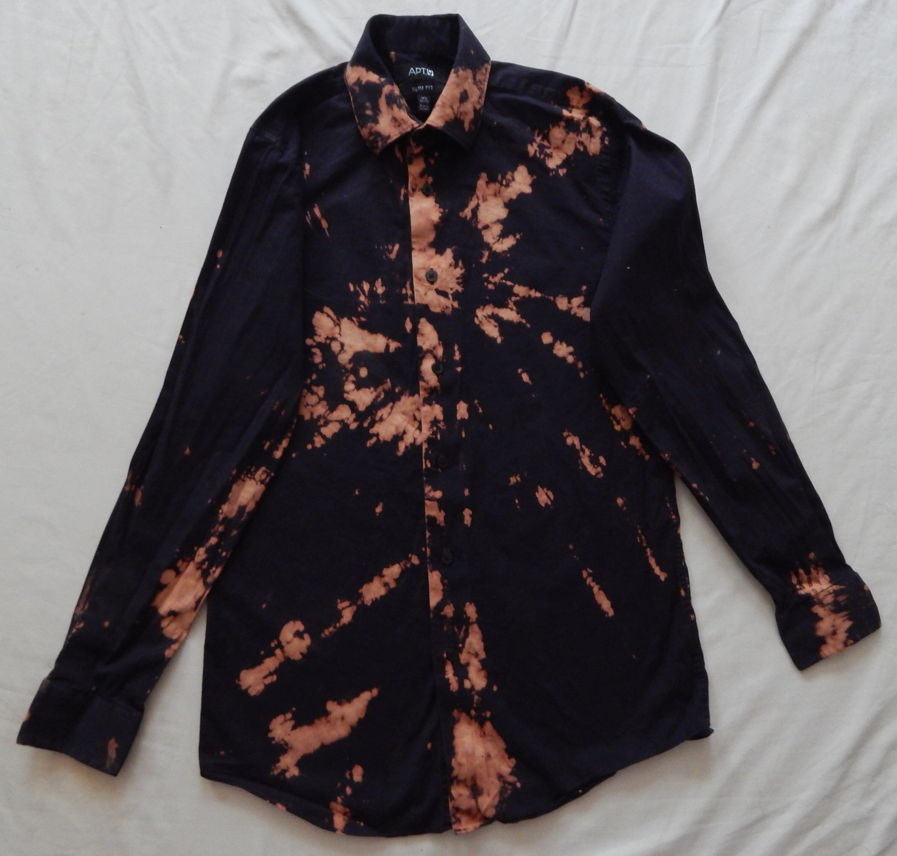 完売品Tie-Dye Bleach Hand Embroidery ブラック 完売品Tie-Dye Bleach Hand Embroidery ブラック