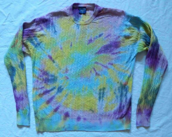 Tie dye mens sweater sale