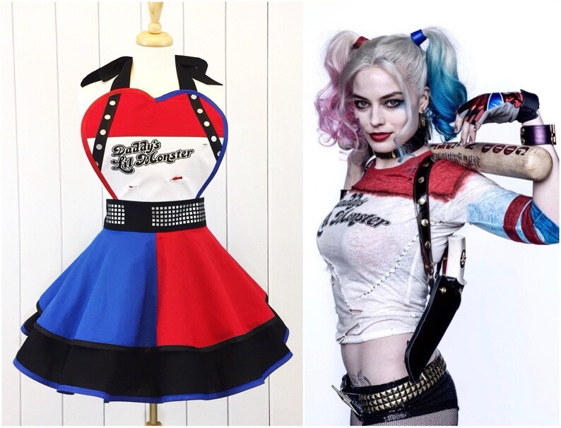 Harley Quinn Inspired Apron