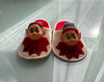 Vintage Mid-Century Pixie Elf Children's Slippers