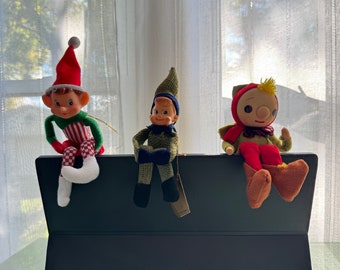 Vintage Miscellaneous Mid Century Knee Hugger Pixie Elves (Priced Individually)