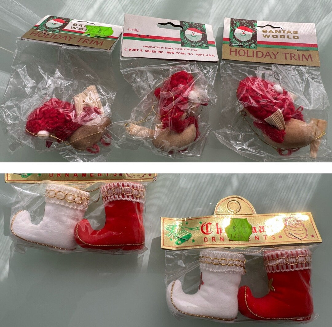 Vintage Trim a Tree Holiday Ornaments Etsy