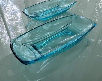 Vintage Deco/Mid Century Hazel Atlas Capril Relish / Nut / Salad Dish (Sold Individually)