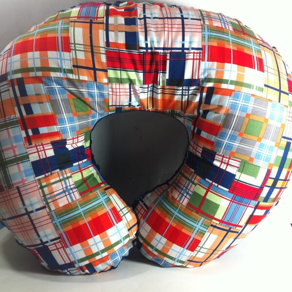 Boppy Cover-Boys nautischen Küsten Patchwork mit Minky