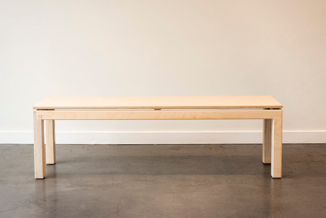 Plywood Bench Seat I Birch Ply I Slots Together Easily I Floating Top