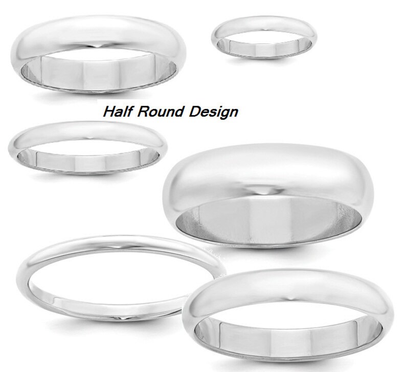 Solid 925 Sterling Silver 3 mm Half Round Wedding Band Stackable Men/'s Ring Sizes 9 to 16