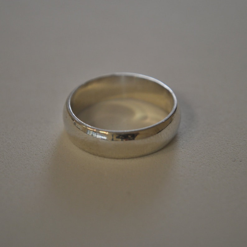 Wedding Band 5mm Half Round Style made in Solid Sterling 925 Silver Stackable Ring for Men or Women Size 4 to 16