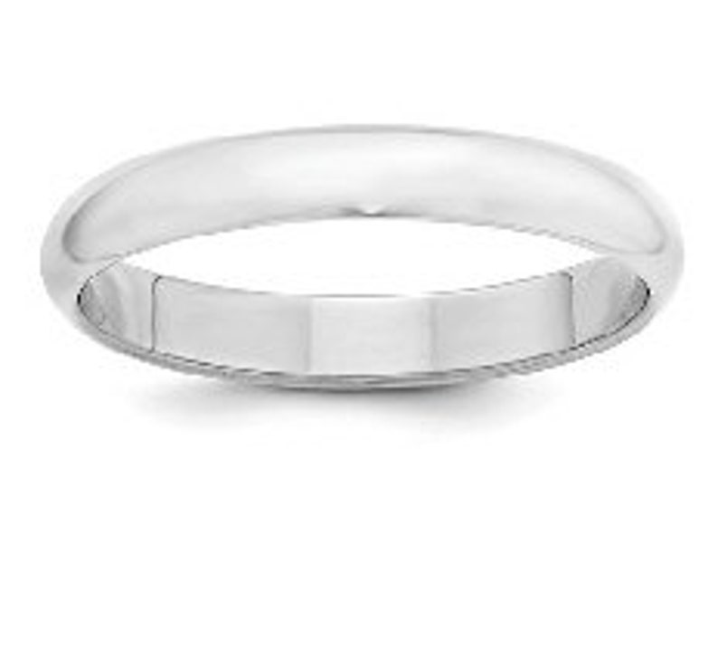 Solid 925 Sterling Silver 3 mm Half Round Wedding Band Stackable Men/'s Ring Sizes 9 to 16