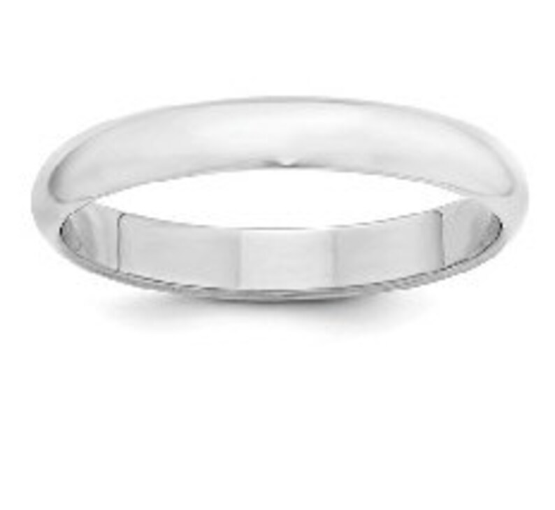 Wedding Band 5mm Half Round Style made in Solid Sterling 925 Silver Stackable Ring for Men or Women Size 4 to 16