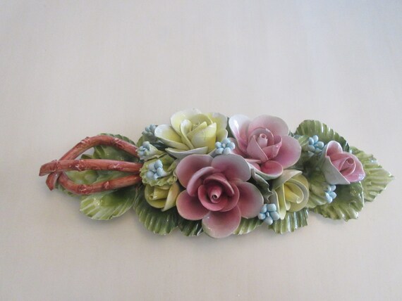 Italy Capodimonte Wall Decor Etsy