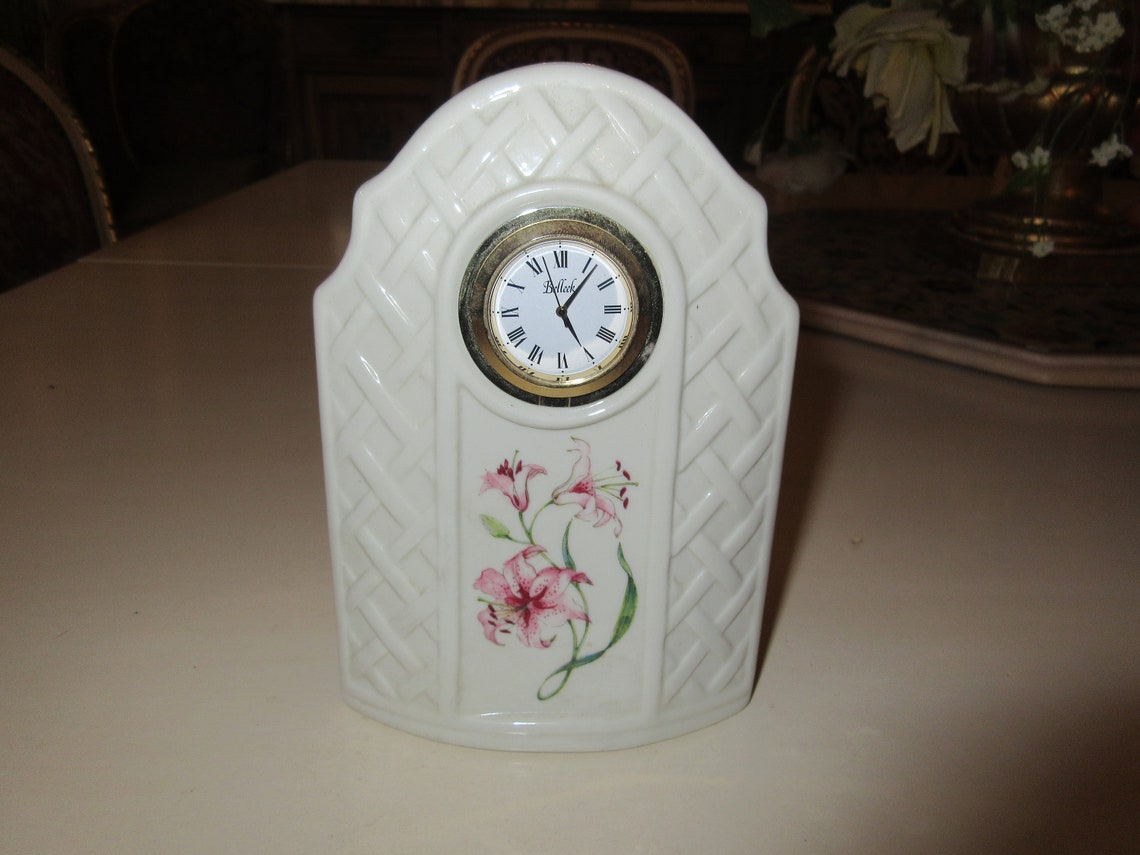 IRELAND BELLEEK CLOCK Etsy