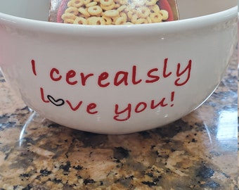 Download Made In Usa I Cerealsly Love Cereal Cereal Bowl Gift For Her Bowl Gift For Sister Hand Painted Cereal Bowl Boyfriend Gift Bowl Gift Him Husband Handmade Products Bowls Wudfurniture Com