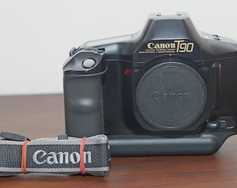 Vintage Canon T90 TANK 35mm Film SLR Camera W/ FD 50mm F/1.8
