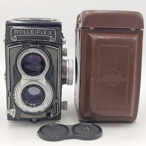 Rare Rollei Rolleiflex T Gray type 1, vintage 6x6 camera, lens Zeiss Tessar 3.5/75mm, Perfect Working. Serviced