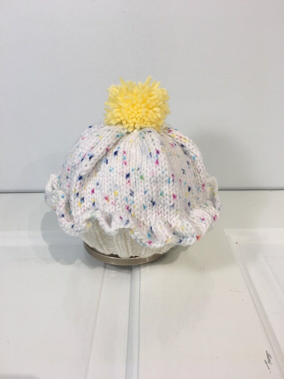 knitted cupcake hat