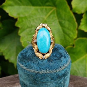 Late Victorian 14k Gold Stunner Size 7
