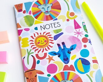 A6 Abstract Animals notebook