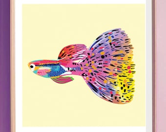 Rainbow Guppy Fish