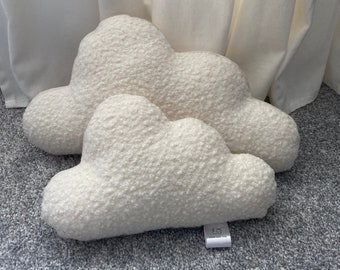 Boucle cloud cushion set neutral nursery decoration boucle cloud pillow baby nursery decor cloud nursery decor decorative cushions nursery