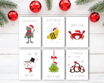 funny christmas cards etsy