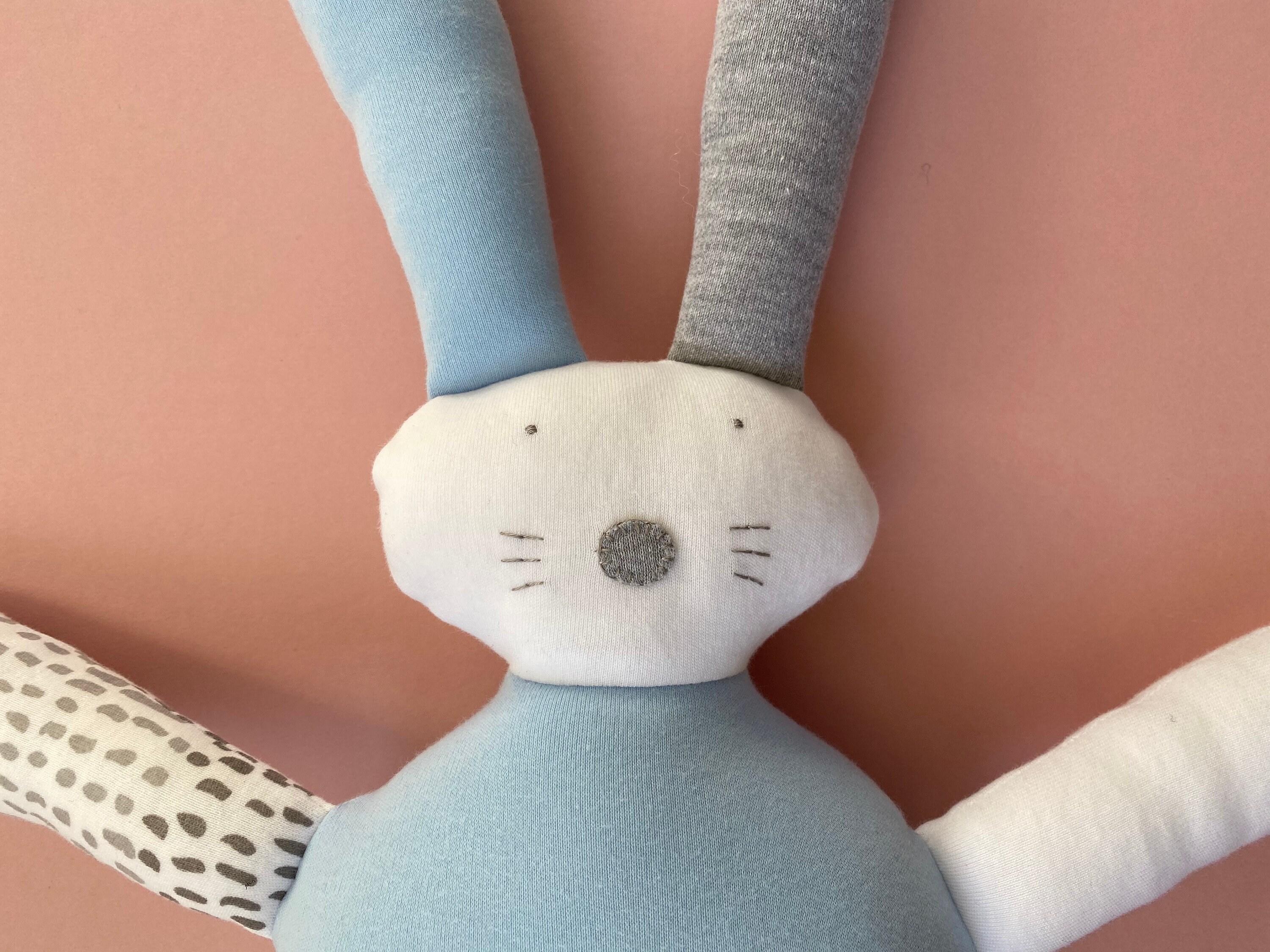 Personalised gift bunny rabbit soft toy cuddly toy handmade Etsy