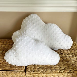 Cloud cushion white dimple fleece cloud cushion neutral nursery decor neutral nursery cushion white cloud pillow baby gift baby cushion