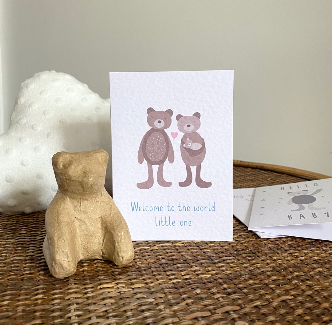 New Baby Card Welcome to the World Little One Card Gender Neutral New ...
