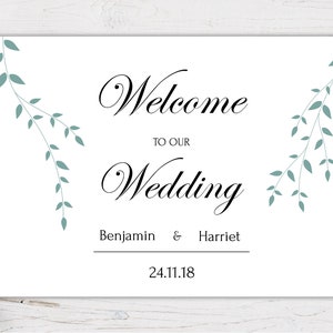 Printable Wedding Welcome Sign Template Wedding Template - Etsy