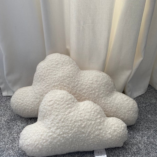 Boucle cloud cushion teddy cloud cushion neutral nursery decoration boho nursery cushion boho nursery decor cloud cushion set boucle cushion