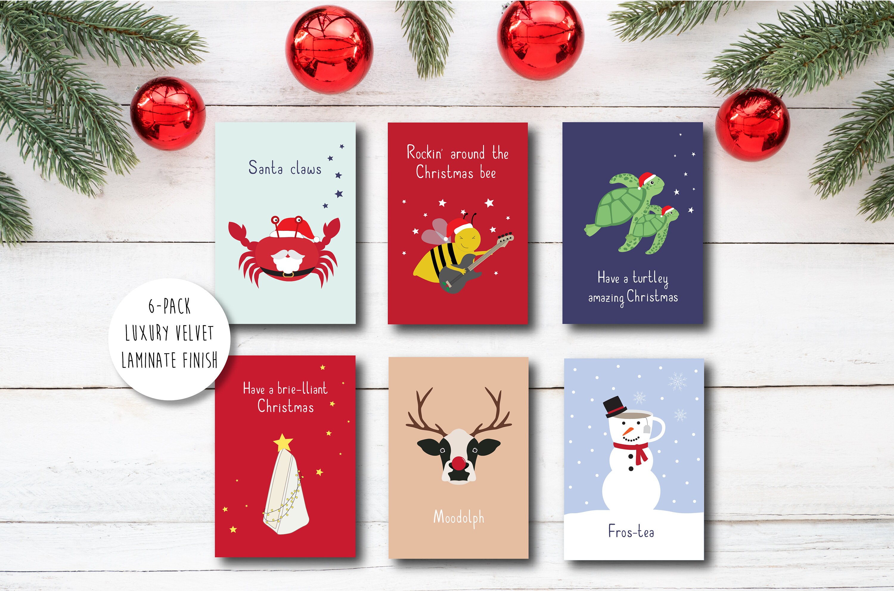 Funny Christmas Card Sets 