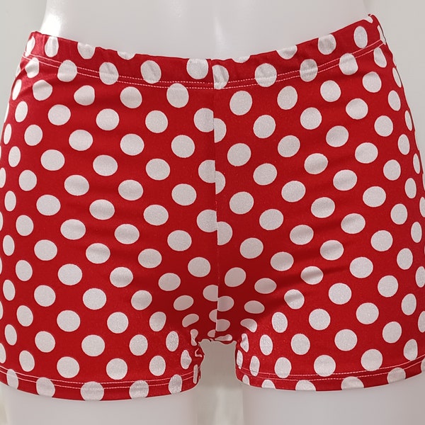 Polka Dot Booty Shorts in 8 Awesome Colors!!  Great for School Spirit Days, Cheer, Dance and Everyday Wear!