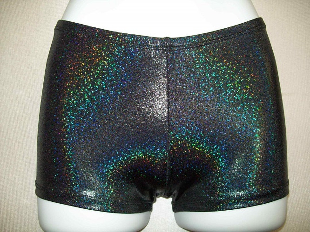 16 Colors Mini Dot Hologram Booty Shorts Spandex Stretch Girls - Etsy