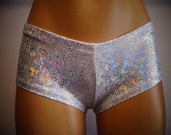 20 Colors Booty Shorts Shiny Avatar Holgram Low Rise Cheeky Cut Regular and Plus Sizes Available