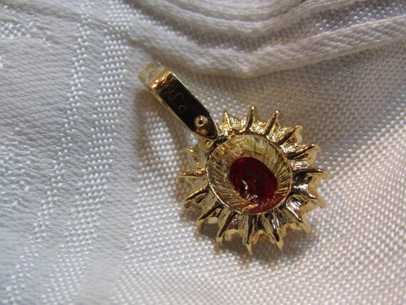 ROMAN Ruby Rhinestone and Multi-Tiered Clear Rhin… - image 6