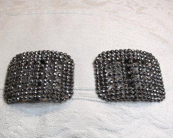 Clips para zapatos rectangulares de acero con corte vintage