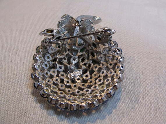 Refurbished Coro Pegasus Rhinestone Berry Brooch … - image 7